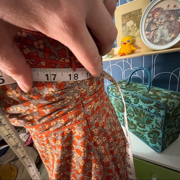 Floral Strapless Cotton Silk Blend Maxi Dress Size 6 - Picture 7 of 10